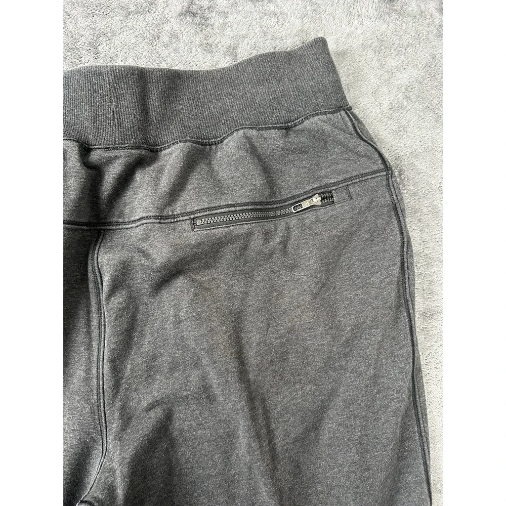 Lululemon Pants Mens L Gray Tapered Elastic Waist Stretch Athletic Jogger